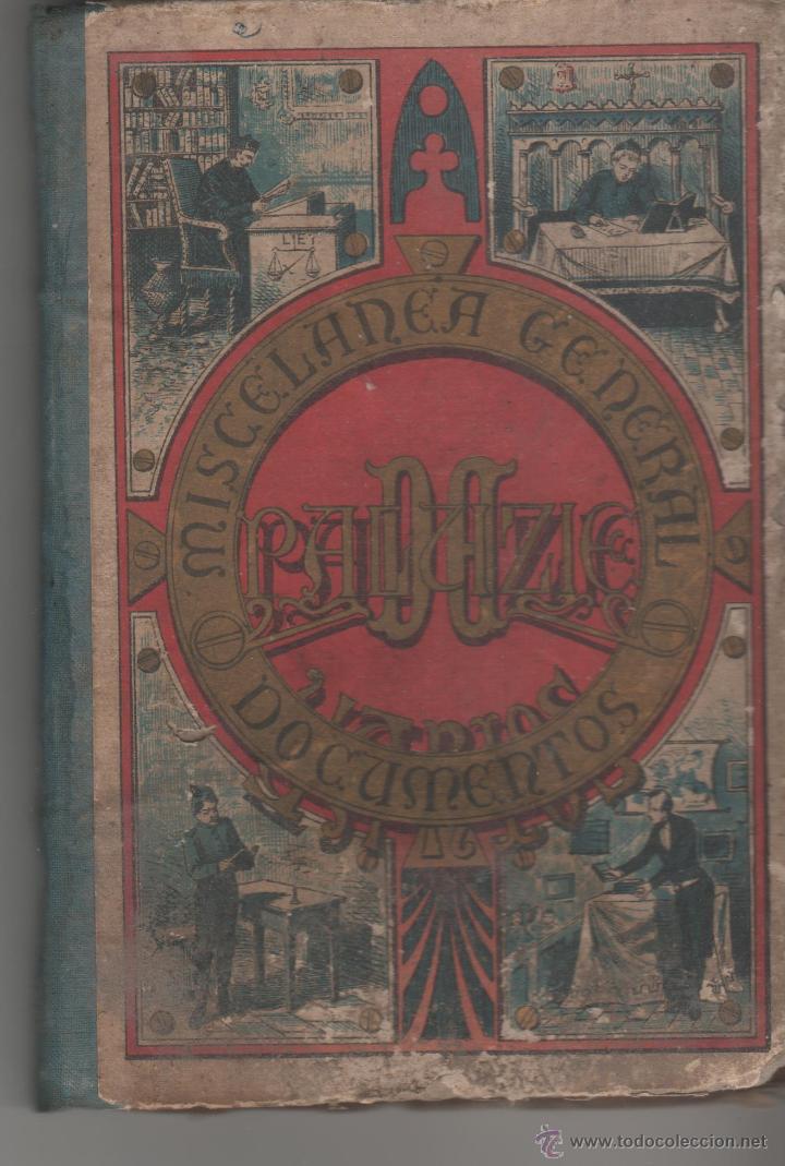 Old books: libro miscelanea general documentos varios