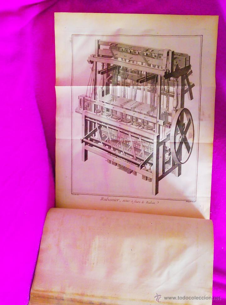 Libros antiguos: TEXTIL, RECUEIL DE PLANCHES SUR LES SCIENCIES, ALEMBERT Y DIDEROT 1772 - Foto 4