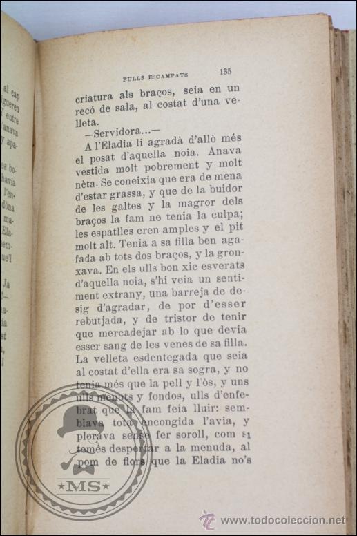 Libros antiguos: Libro en Catal&aacute;n - Fulls Escampats - Enric de Fuentes - Impresi&oacute;n E. Domenech - 1908 - Foto 5