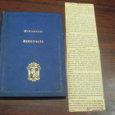 Libros antiguos: ORDENANZAS MUNICIPALES PARA LA CIUDAD DE LEÓN Y SU TÉRMINO. 1885 Y VARIACIONES DE 1892. Lote 45751992