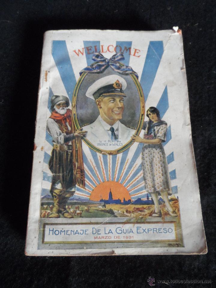 Livres anciens: guia ferrocarriles linea trenes y horarios wellcome guia expreso ferrocarril marzo 1931