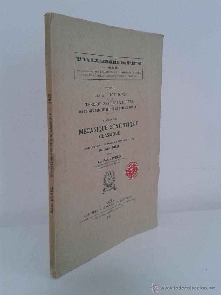 Libros antiguos: MECANIQUE STATIQUE CLASSIQUE. EMILE BOREL. A&Ntilde;O 1925 - Foto 1