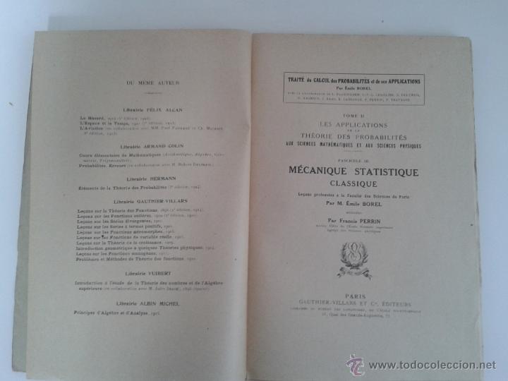 Libros antiguos: MECANIQUE STATIQUE CLASSIQUE. EMILE BOREL. A&Ntilde;O 1925 - Foto 11