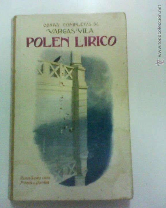 Libros antiguos: POLEN LIRICO - VARGAS VILA - 1924? - CON ESTAMPILLA - Foto 1