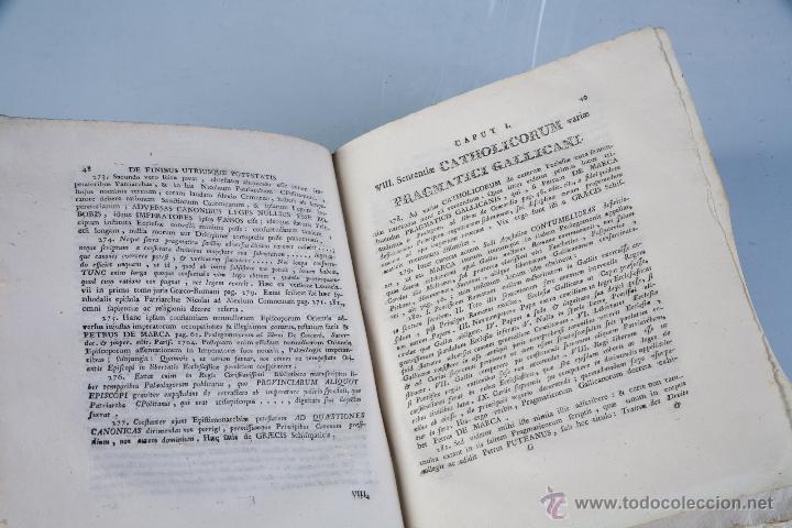 Libros antiguos: DE FINIBUS UTRIUSQUE POTESTAITIS ECCLESIASTICAE ET LAICAE 1779 - Foto 3