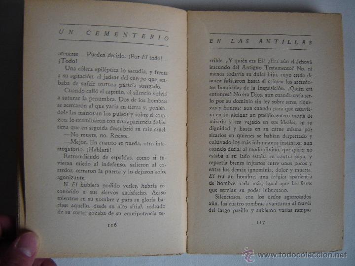 Libros antiguos: UN CEMENTERIO EN LAS ANTILLAS, 1&ordf; EDICI&Oacute;N 1933 - Foto 3