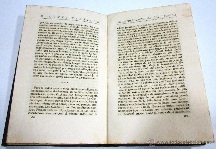 Libros antiguos: E. G&Oacute;MEZ CARRILLO: EL PRIMER LIBRO DE LAS CR&Oacute;NICAS - 1919. - Foto 2