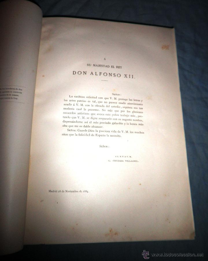 Libros antiguos: VIDA Y OBRAS DE DIEGO DE SILVA VELAZQUEZ - AÑO 1885 - G.CRUZADA VILLAAMIL - BELLOS GRABADOS. - Foto 3 - 46437989