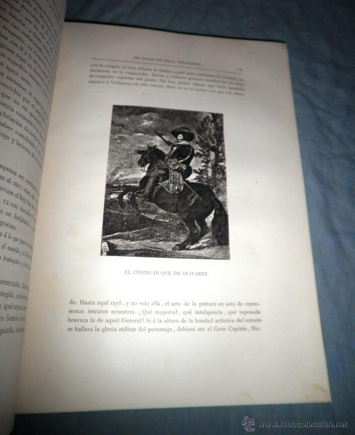 Libros antiguos: VIDA Y OBRAS DE DIEGO DE SILVA VELAZQUEZ - AÑO 1885 - G.CRUZADA VILLAAMIL - BELLOS GRABADOS. - Foto 6 - 46437989