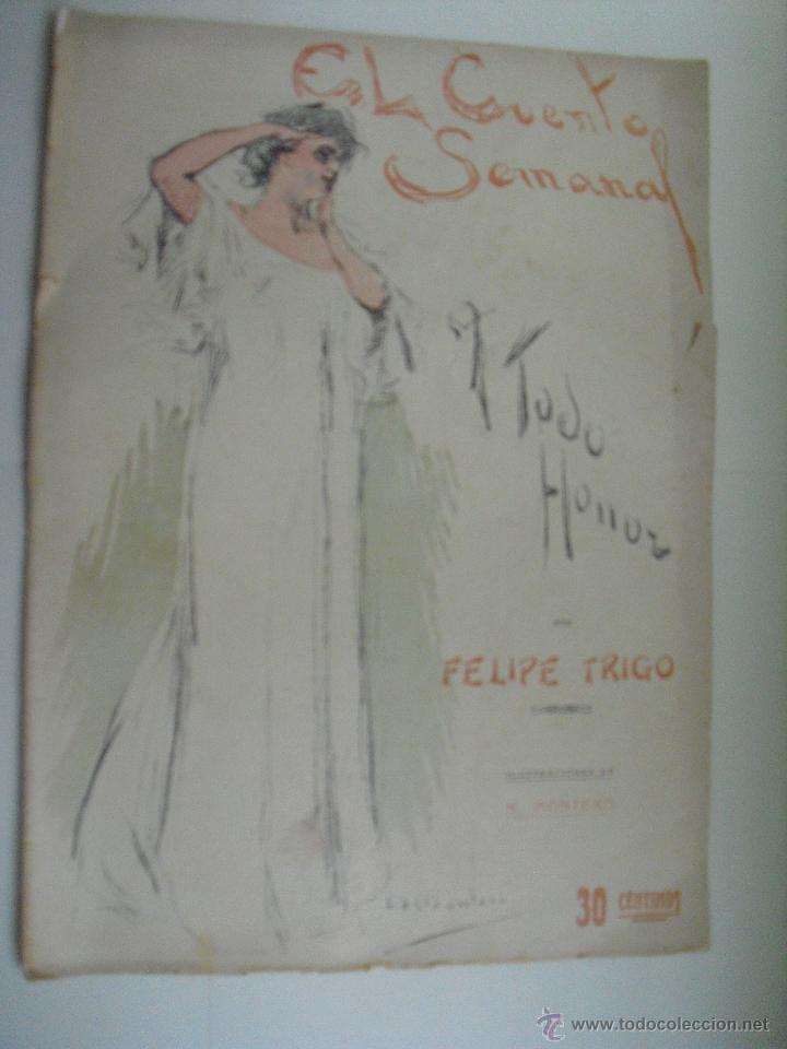 Libros antiguos: A todo honor. Trigo, Felipe. - Foto 1