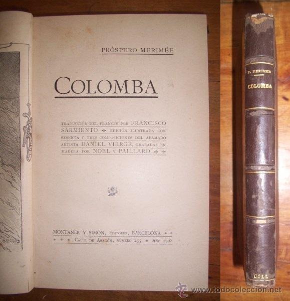Libros antiguos: MERIM&Eacute;E, Pr&oacute;spero. Colomba - Foto 1