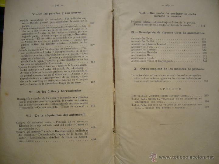 Libros antiguos: MANUAL PRACTICO DEL CONDUCTOR DE AUTOMOVILES. PROFUSAMENTE ILUSTRADO. - Foto 24