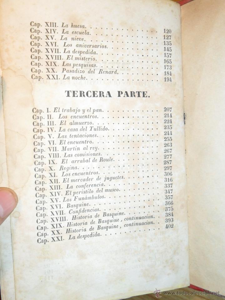 Libros antiguos: Mart&iacute;n el esp&oacute;sito (Eugenio Sue) 1846 - Foto 7