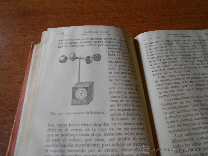 Libros antiguos: ANTIGUO LIBRO DE 1908: METEOROLOG&Iacute;A (A. ARCIMIS) - Foto 3