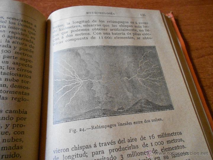 Libros antiguos: ANTIGUO LIBRO DE 1908: METEOROLOG&Iacute;A (A. ARCIMIS) - Foto 4