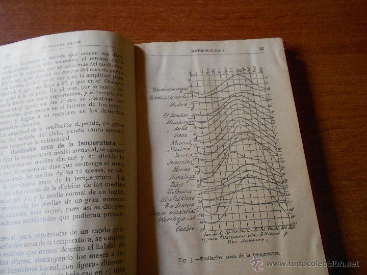 Libros antiguos: ANTIGUO LIBRO DE 1908: METEOROLOG&Iacute;A (A. ARCIMIS) - Foto 11