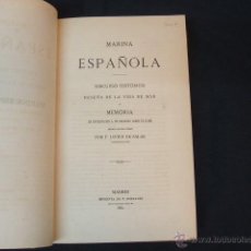 Libros antiguos: 1865 - MARINA ESPAÑOLA - DISCURSO HISTORICO RESEÑA DE LA VIDA DE MAR... - IMPRENTA FORTANET -