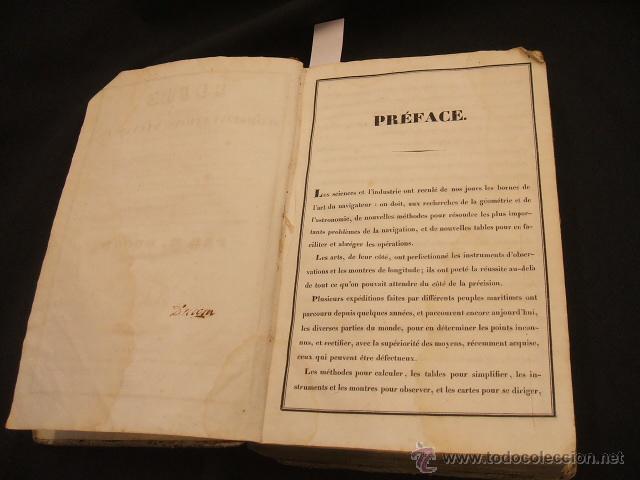 Libros antiguos: 1835 - COURS COMPLET DOBSERVATIONS NAUTIQUES - M. DUCOM - EN FRANCES - - Foto 5