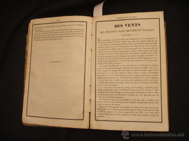 Libros antiguos: 1835 - COURS COMPLET DOBSERVATIONS NAUTIQUES - M. DUCOM - EN FRANCES - - Foto 6