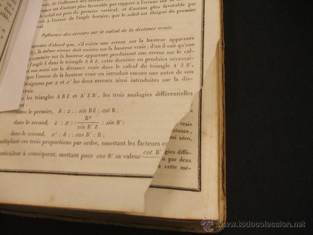 Libros antiguos: 1835 - COURS COMPLET DOBSERVATIONS NAUTIQUES - M. DUCOM - EN FRANCES - - Foto 7