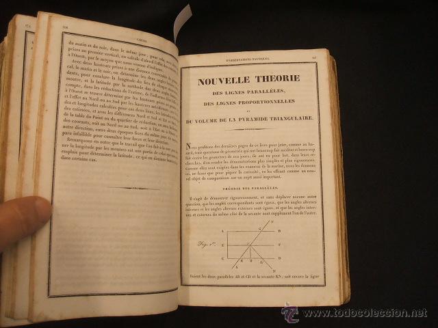 Libros antiguos: 1835 - COURS COMPLET DOBSERVATIONS NAUTIQUES - M. DUCOM - EN FRANCES - - Foto 9