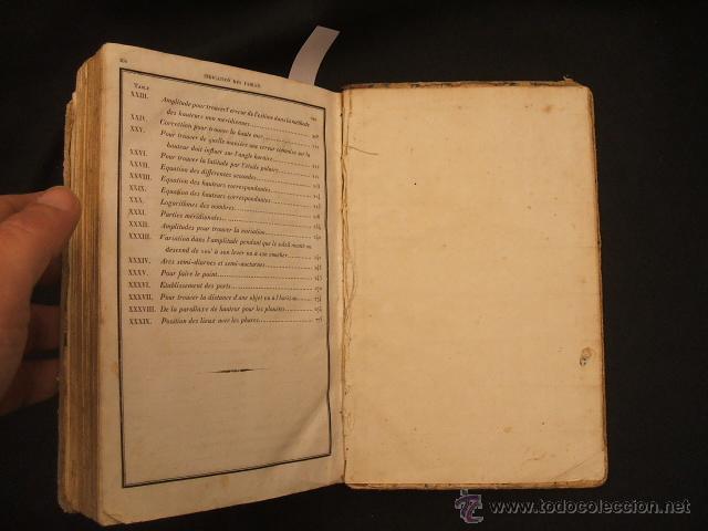 Libros antiguos: 1835 - COURS COMPLET DOBSERVATIONS NAUTIQUES - M. DUCOM - EN FRANCES - - Foto 14