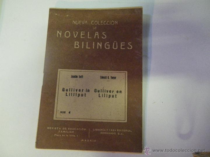 Libros antiguos: NUEVA COLECCION DE NOVELAS BILINGUES ,,, GULLIVER - Foto 1