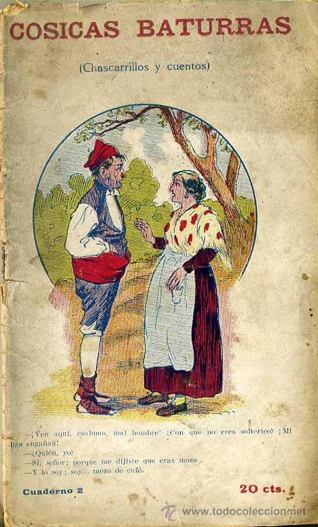 Old books: COSICAS BATURRAS - CHARCARRILLOS Y CUENTOS (COMAS, c. 1920)