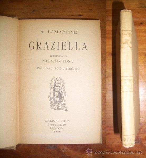 Libri antichi: LAMARTINE, A. Graziella