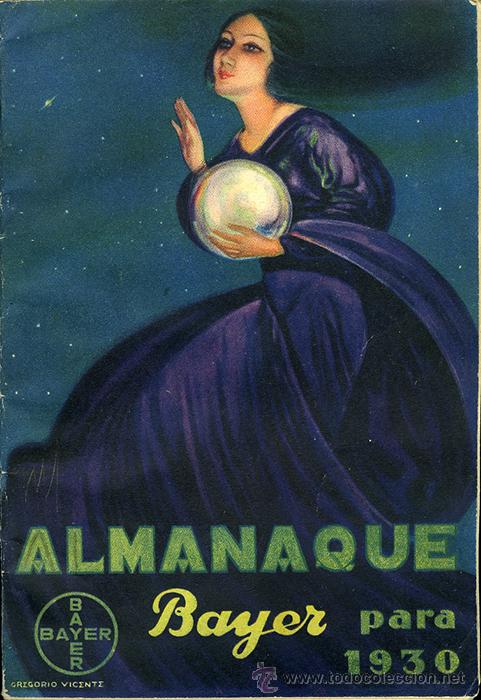 Libros antiguos: Almanaque Bayer para 1930. 48 p&aacute;ginas