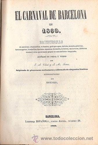Libros antiguos: EL CARNAVAL DE BARCELONA - A&ntilde;o 1860 - Foto 2