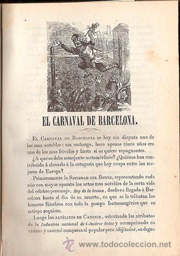 Libros antiguos: EL CARNAVAL DE BARCELONA - A&ntilde;o 1860 - Foto 4