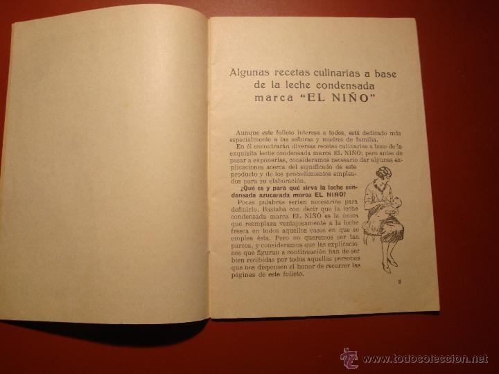 Libros antiguos: LECHE CONDESADA EL NI&Ntilde;O - Foto 3