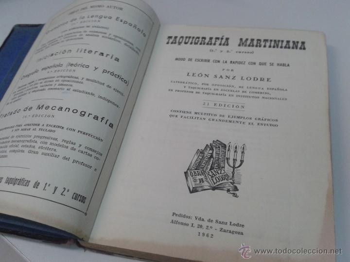 Libros antiguos: LIBRO DE TAQUIGRAFIA MARTINIANA