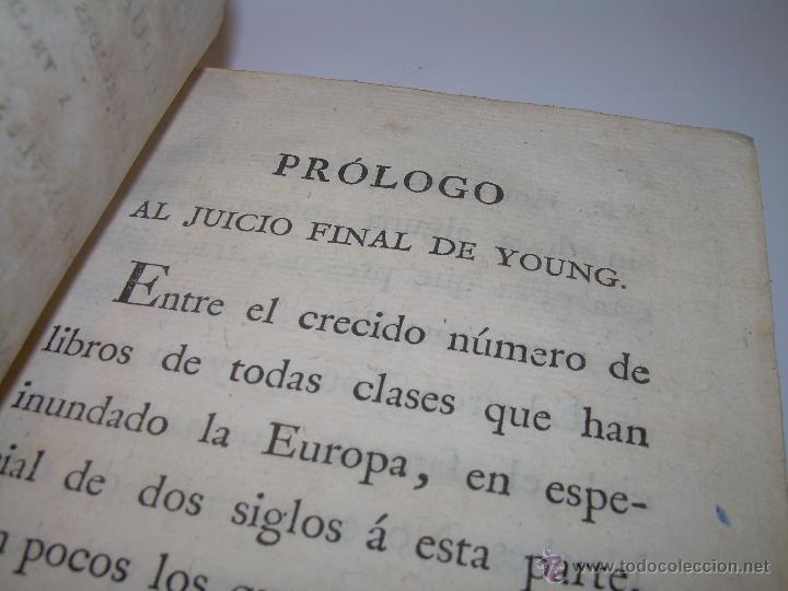 Libros antiguos: LIBRO TAPAS DE PIEL.......OBRAS DE EDUARDO YOUNG......A&Ntilde;O 1.804 - Foto 5