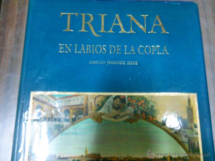 Libros antiguos: Triana en los labios de la copla - Foto 1