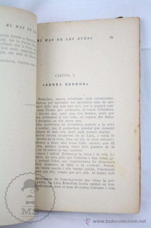 Libros antiguos: Libro en Catal&aacute;n - El Mas de les Eures. Clovis Eimeric - Bibl. Damisela - Ed. Pegaso, A&ntilde;o 1926 - Foto 2