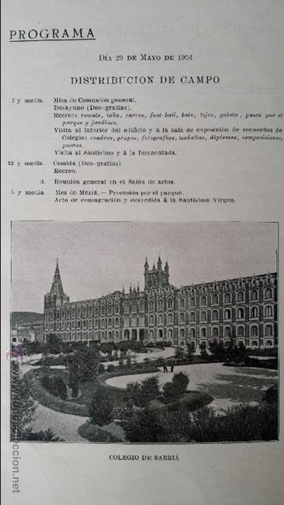 Libros antiguos: JHS Reunión de antiguos alumnos del colegio San Ignacio, Barcelona 1904. - Foto 4 - 48477001