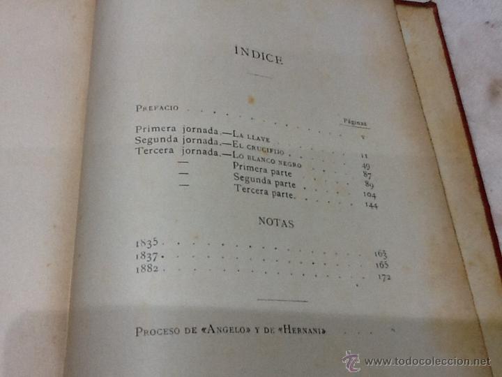 Libros antiguos: Obras completas de V&iacute;ctor Hugo., marion de lorme, angelo - Foto 2
