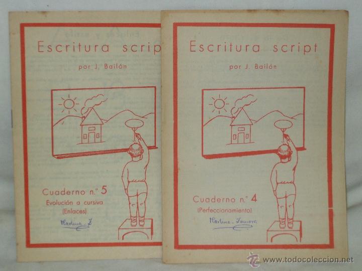 Libros antiguos: Cuaderno de escritura - Foto 1