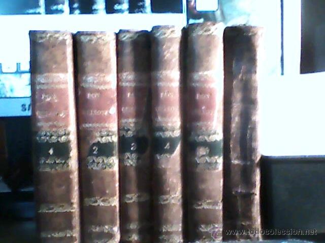 Old books: DON QUIJOTE vida y hechos de don Quijote de la mancha 1808 y 1814 sierra y marti BARCELONA