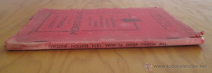 Libros antiguos: OPERATION MANUAL FOR THE MORRIS EIGHT. 1935. EDITION EXPORT. - Foto 2