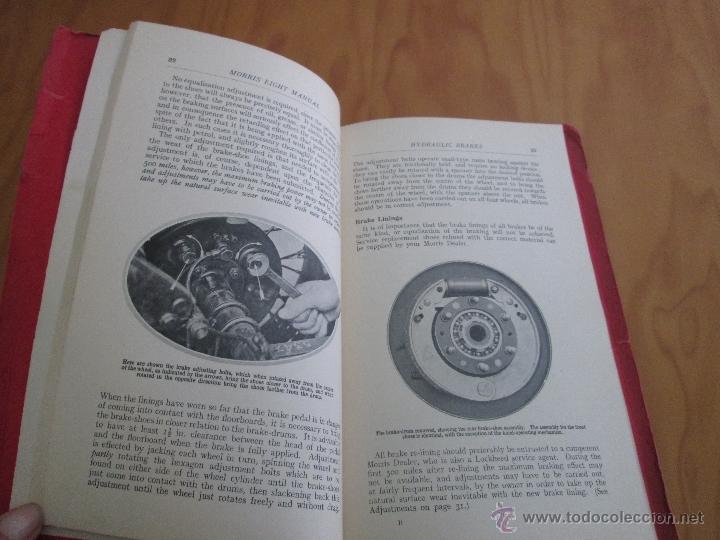 Libros antiguos: OPERATION MANUAL FOR THE MORRIS EIGHT. 1935. EDITION EXPORT. - Foto 6