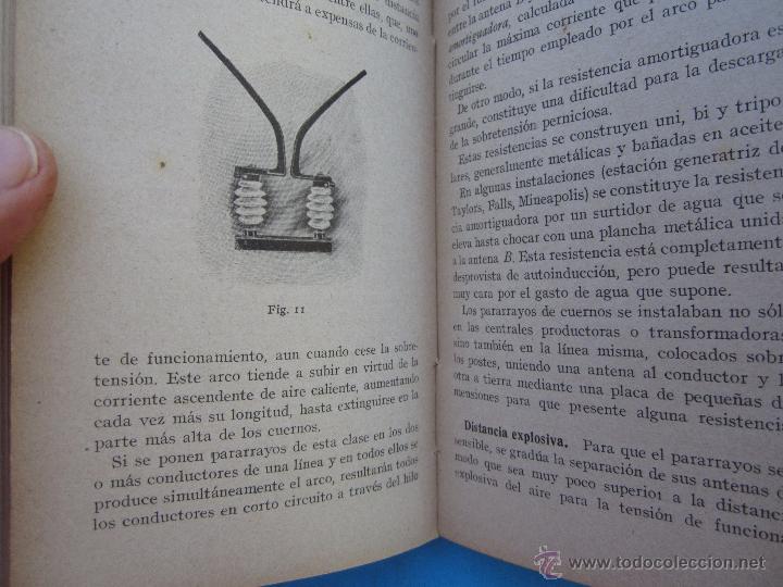 Libros antiguos: biblioteca del electricista practico - PARARRAYOS , gallach - Foto 2