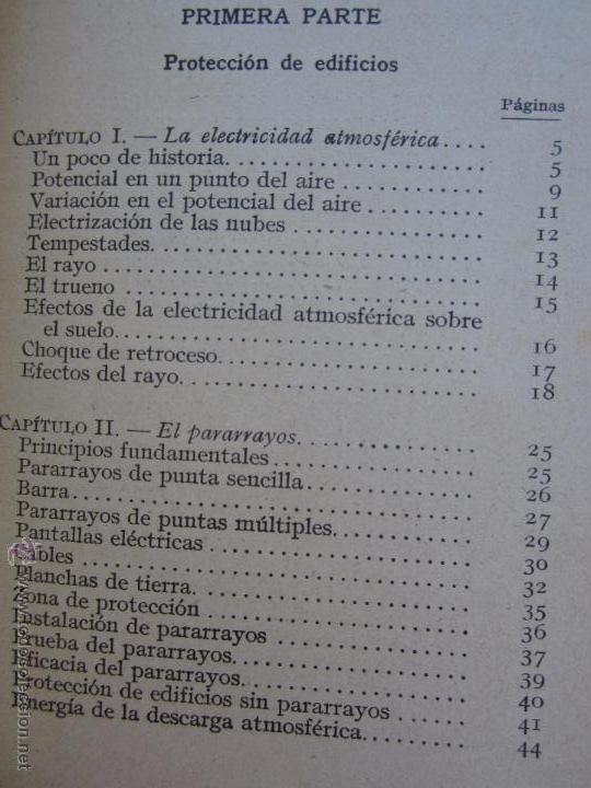 Libros antiguos: biblioteca del electricista practico - PARARRAYOS , gallach - Foto 3