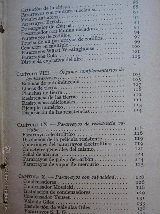 Libros antiguos: biblioteca del electricista practico - PARARRAYOS , gallach - Foto 5