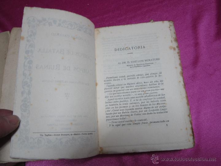 Libros antiguos: CAMPOS DE BATALLA CAMPOS DE RUINAS A&Ntilde;O 1915 MAP3 - Foto 4