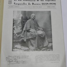Libros antiguos: EL VII CENTENARIO DE LOS SAGRADOS CORPORALES DE DAROCA (1239-1939). LA RIOJA, ZARAGOZA: ART. GRÁF. E. Lote 48764638