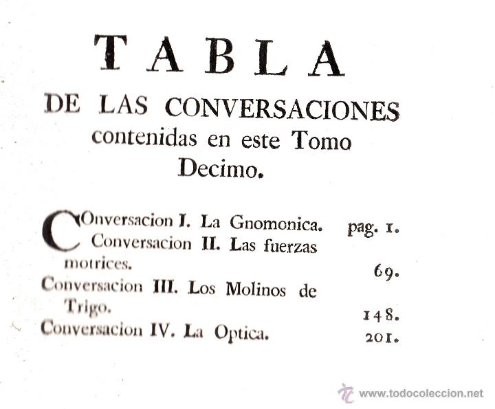 Libros antiguos: ESPECTACULO DE LA NATURALEZA -TOMO DECIMO-MADRID 1772 - Foto 2