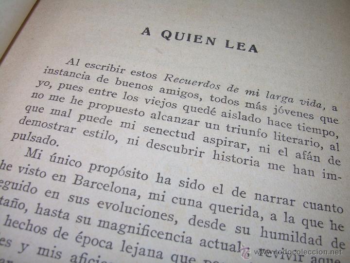 Libros antiguos: RECUERDOS DE MI LARGA VIDA.....A&Ntilde;O 1.925 - Foto 6